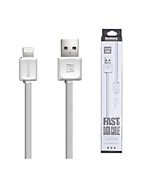 USB кабель REMAX RC-008m Micro USB (1 метр) в коробочке резиновый плоский белый и черный вариант